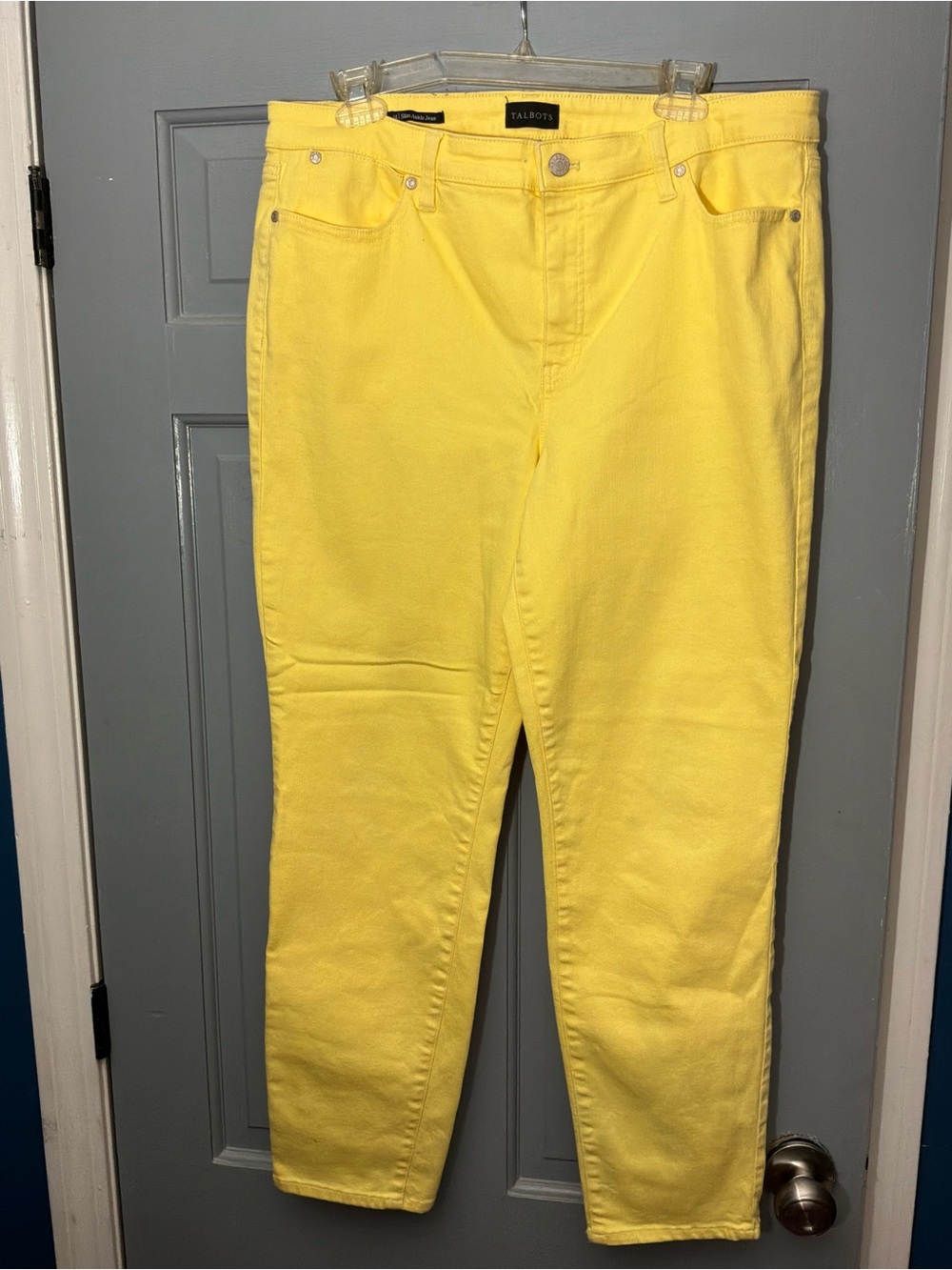 Talbots Bright Yellow Skinny Jeans